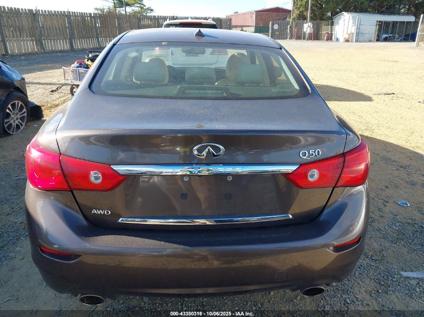2014 Infiniti Q50 Premium VIN: JN1BV7AR3EM683024 Lot: 43380316