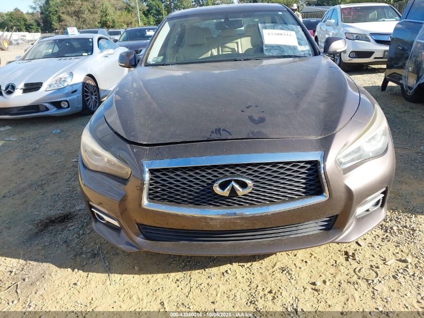 2014 Infiniti Q50 Premium VIN: JN1BV7AR3EM683024 Lot: 43380316