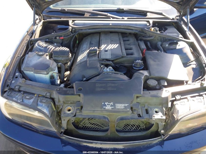 2002 BMW 325Ci VIN: WBABS33472PG87510 Lot: 43380354