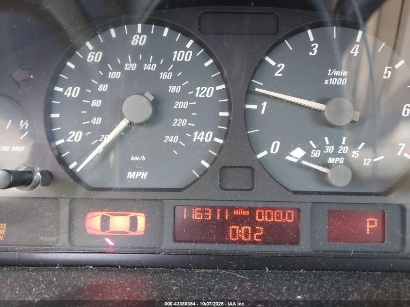 2002 BMW 325Ci VIN: WBABS33472PG87510 Lot: 43380354