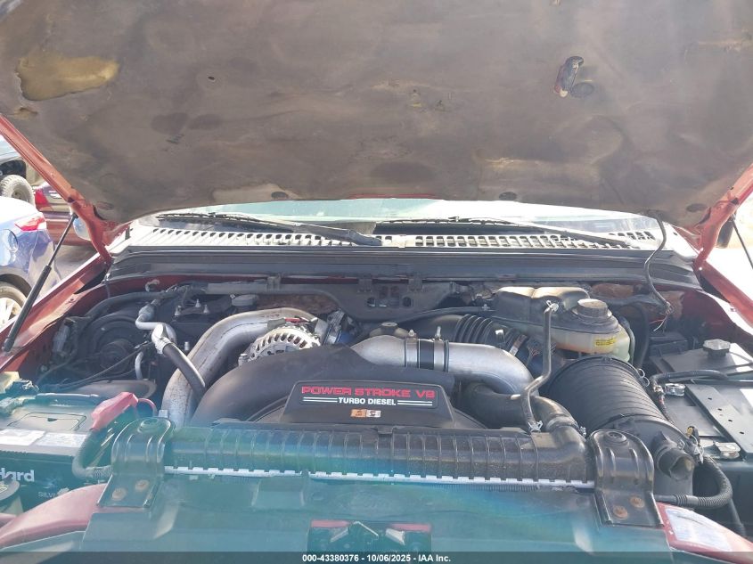 2003 Ford F-250 Lariat/Xl/Xlt VIN: 1FTNW21P43ED59886 Lot: 43380376