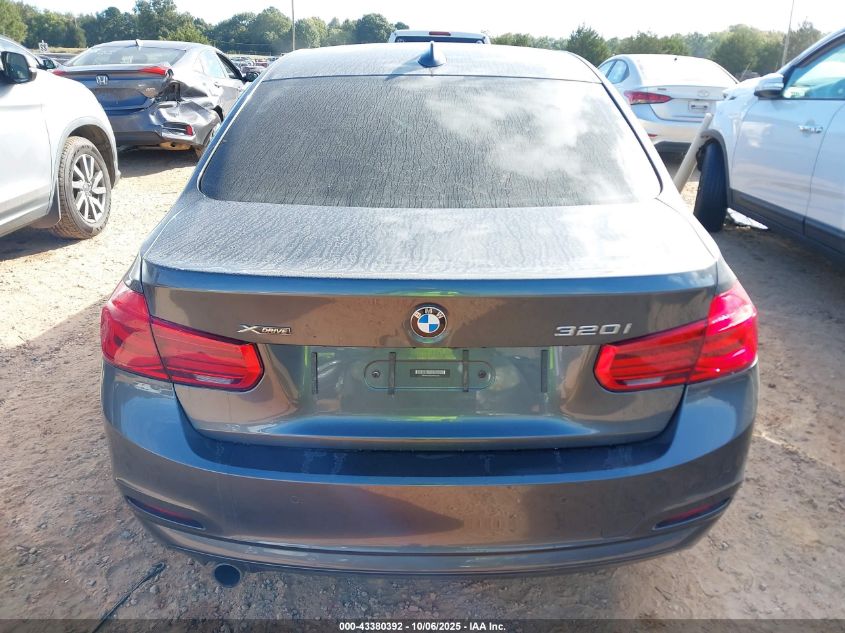 2018 BMW 320I xDrive VIN: WBA8A3C56JA492258 Lot: 43380392