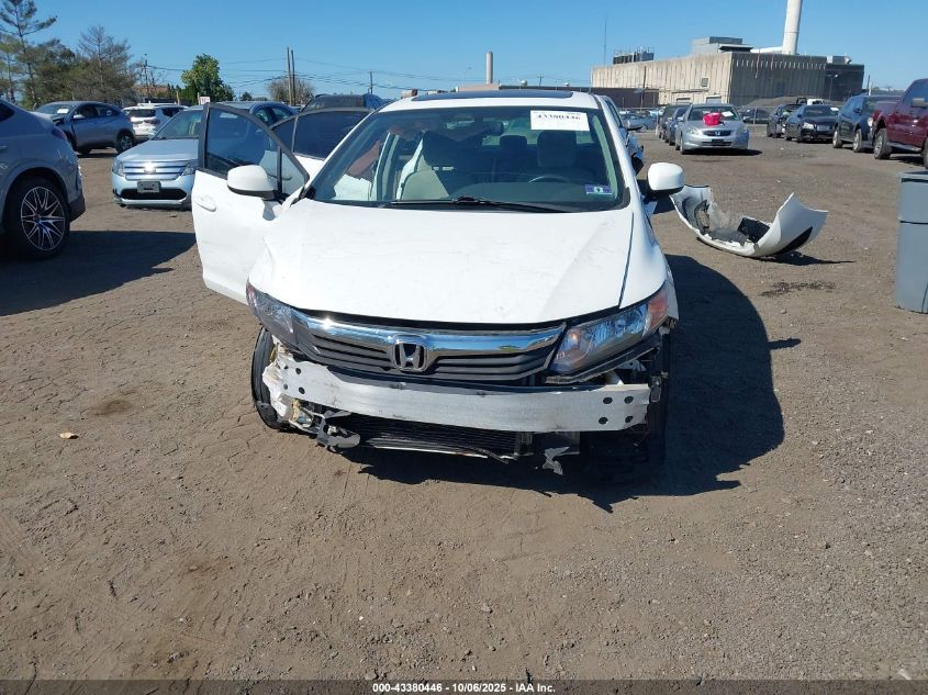 2012 Honda Civic Ex VIN: 2HGFB2F83CH320072 Lot: 43380446