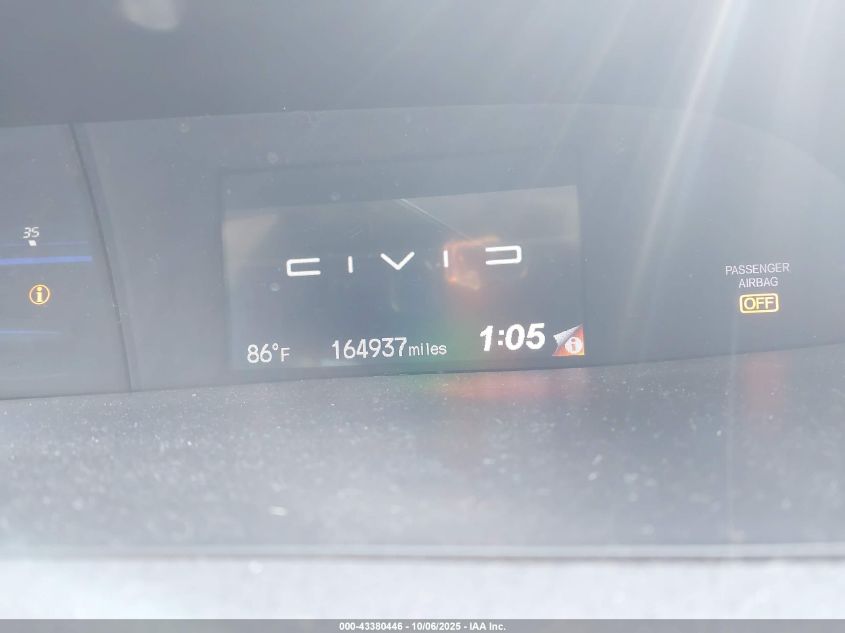 2012 Honda Civic Ex VIN: 2HGFB2F83CH320072 Lot: 43380446