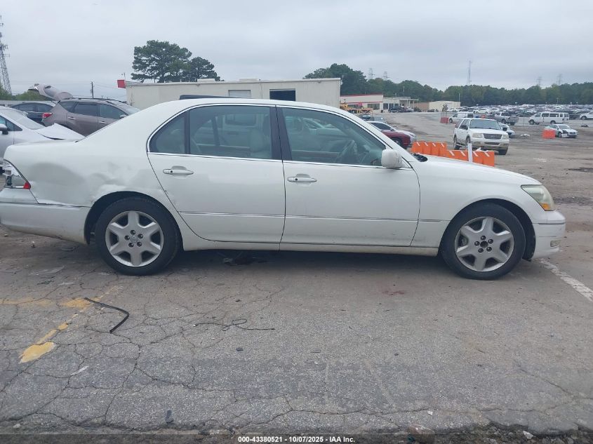 2004 Lexus Ls 430 VIN: JTHBN36F240168668 Lot: 43380521