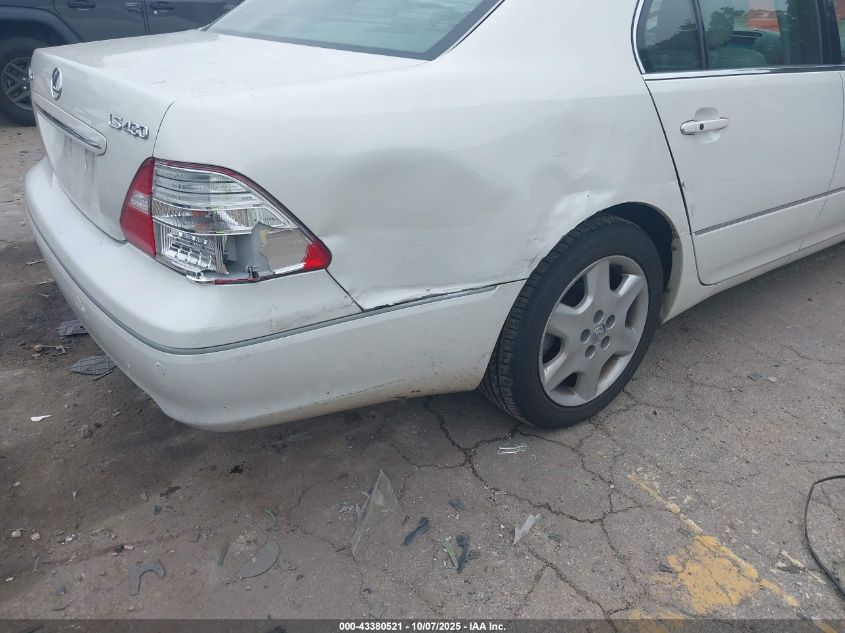 2004 Lexus Ls 430 VIN: JTHBN36F240168668 Lot: 43380521