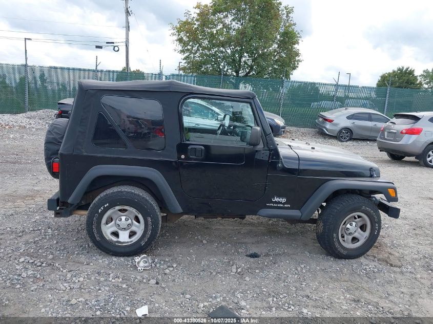 2006 Jeep Wrangler Se VIN: 1J4FA29116P755277 Lot: 43380526
