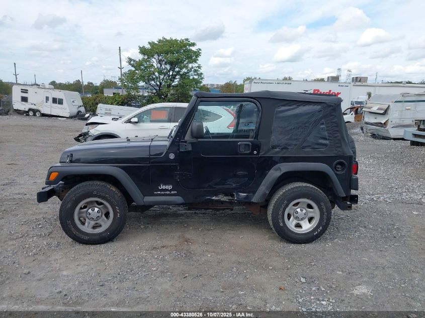 2006 Jeep Wrangler Se VIN: 1J4FA29116P755277 Lot: 43380526