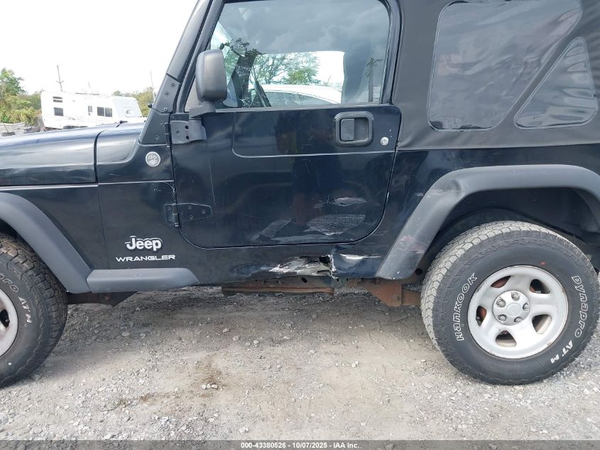 2006 Jeep Wrangler Se VIN: 1J4FA29116P755277 Lot: 43380526