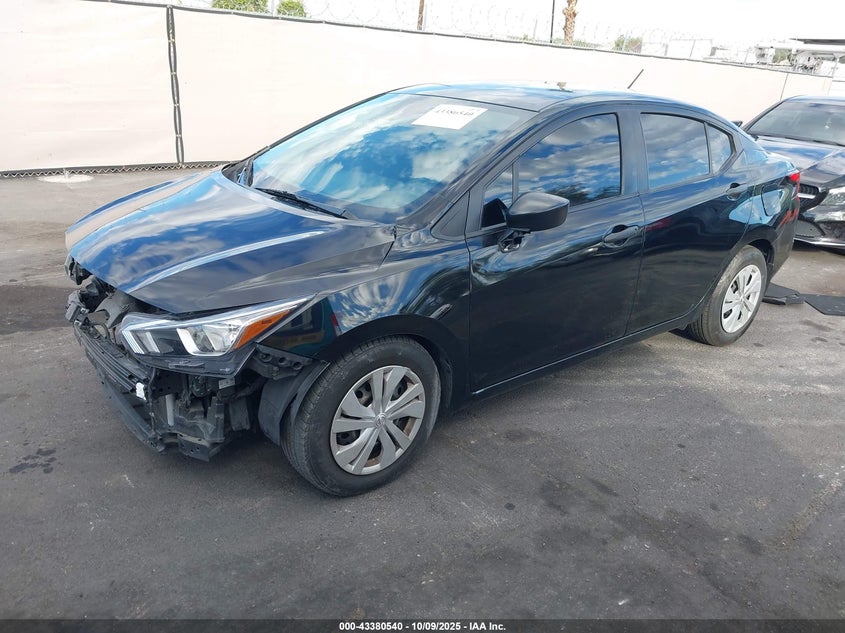 2020 Nissan Versa 1.6 S Xtronic Cvt Black Lot 111043380540 Vin 3N1CN8DV8LL906149