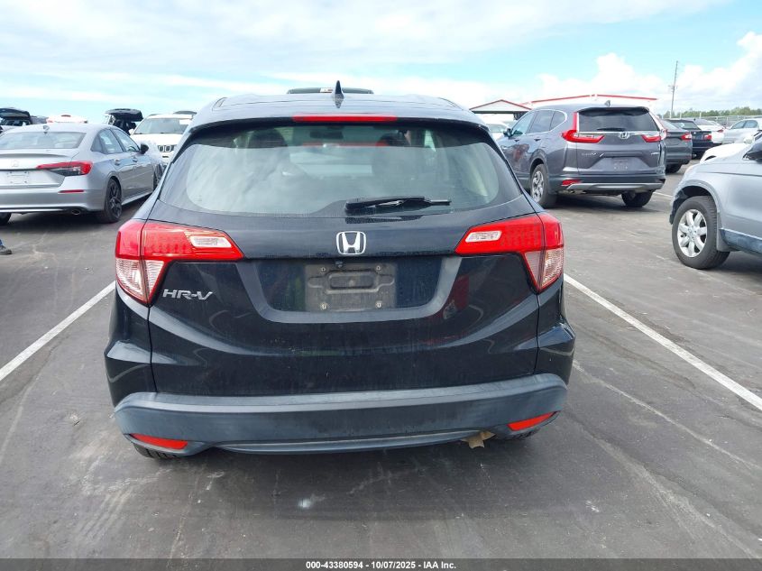 2016 Honda Hr-V Lx VIN: 3CZRU5H3XGM735576 Lot: 43380594