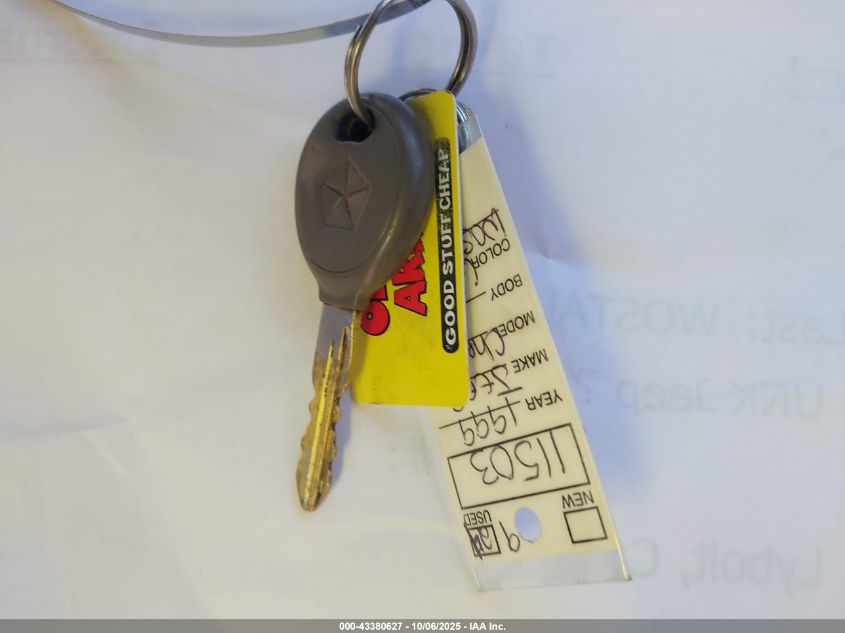 1999 Jeep Cherokee VIN: 1J4FN78S0XL665073 Lot: 43380627