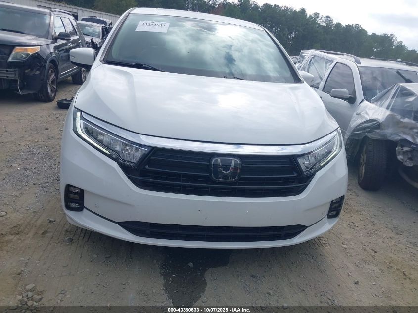 2022 Honda Odyssey Touring VIN: 5FNRL6H8XNB012547 Lot: 43380633