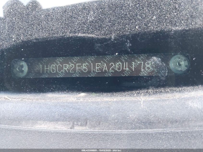 2014 Honda Accord Sport VIN: 1HGCR2F51EA204178 Lot: 43380689