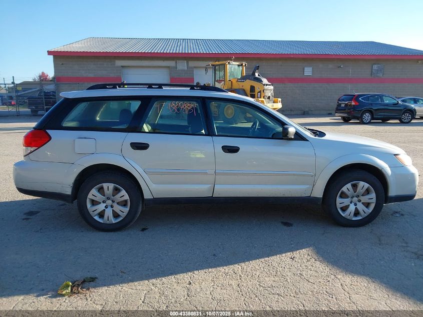 2009 Subaru Outback 2.5I VIN: 4S4BP60CX96321860 Lot: 43380831