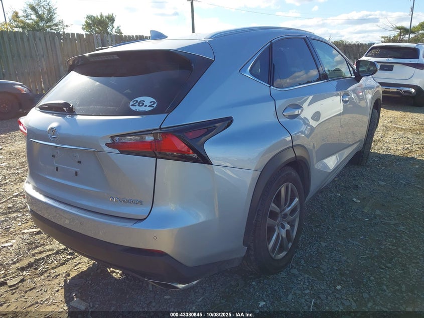 2016 LEXUS NX 200T JTJBARBZ4G2067170
