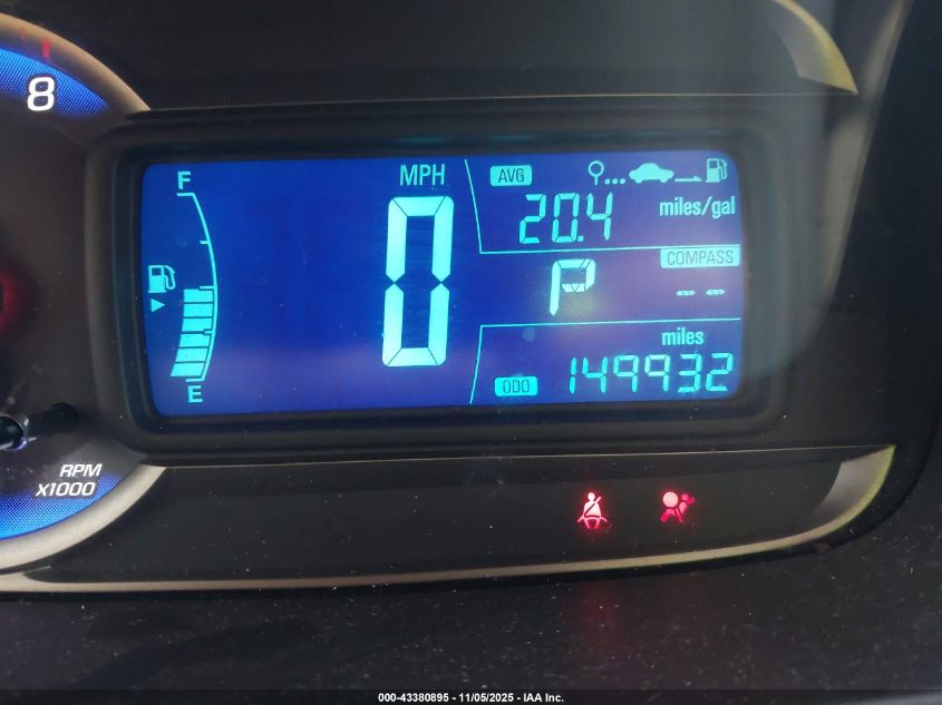 2015 Chevrolet Trax Lt VIN: KL7CJRSB6FB128234 Lot: 43380895