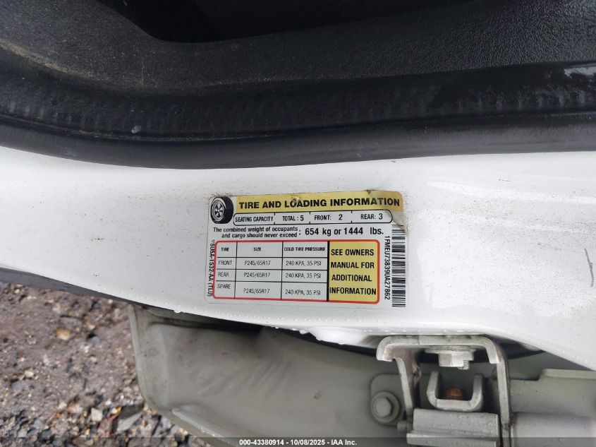 2009 Ford Explorer Xlt VIN: 1FMEU73839UA27862 Lot: 43380914