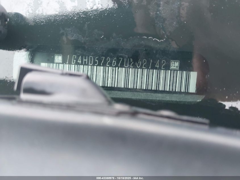 2007 Buick Lucerne Cxl VIN: 1G4HD57267U202142 Lot: 43380978