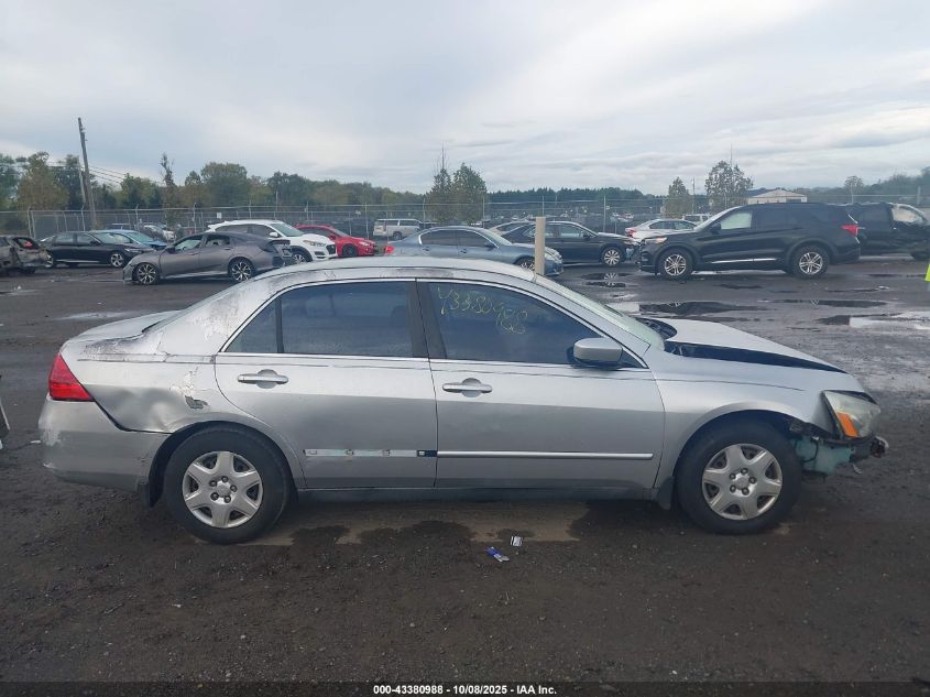 2007 Honda Accord 2.4 Lx VIN: 3HGCM56467G710049 Lot: 43380988