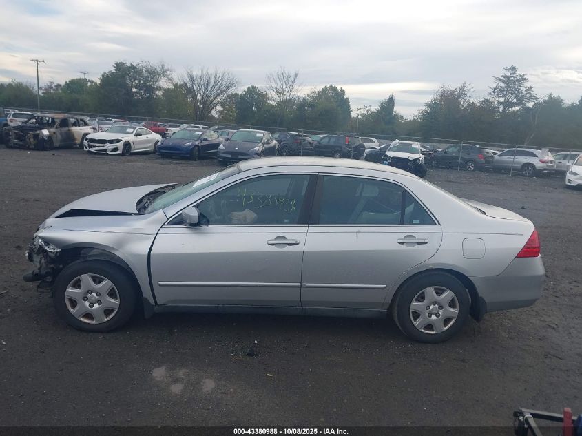 2007 Honda Accord 2.4 Lx VIN: 3HGCM56467G710049 Lot: 43380988