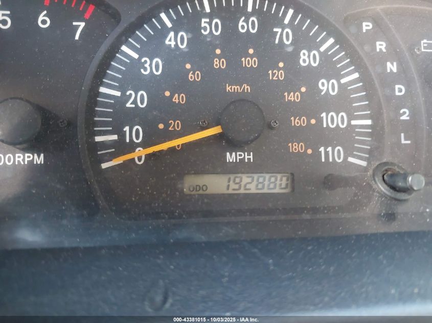 2001 Toyota Tundra Sr5 V8 VIN: 5TBBT44171S180417 Lot: 43381015