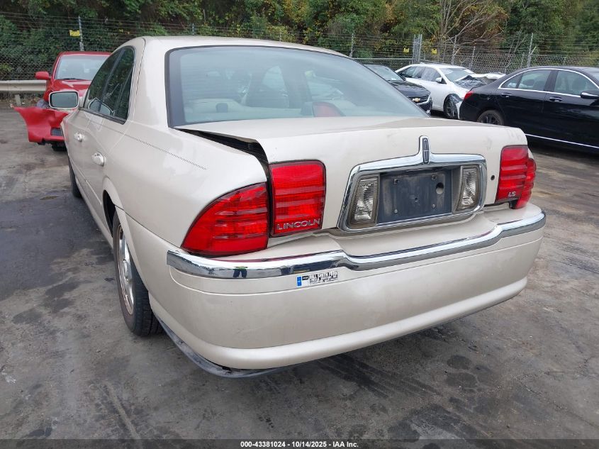 2001 Lincoln Ls V6 Auto/V6 Manual VIN: 1LNHM86S61Y657320 Lot: 43381024