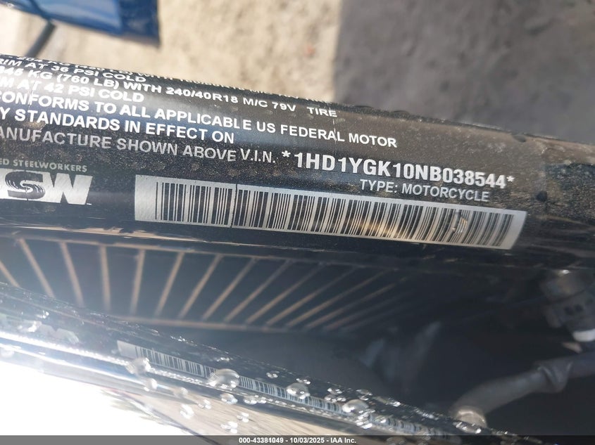 2022 HARLEY-DAVIDSON FLFBS 1HD1YGK10NB038544