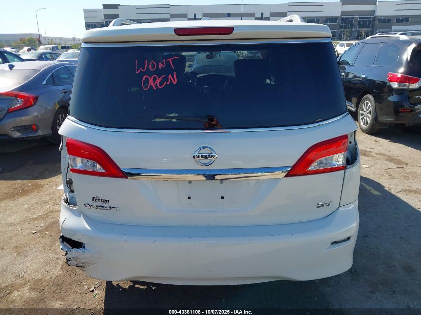 2013 Nissan Quest Sv VIN: JN8AE2KPXD9070543 Lot: 43381108