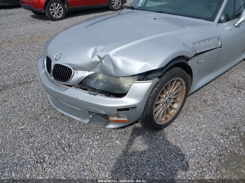 2002 BMW Z3 3.0I VIN: 4USCN53492LJ60898 Lot: 43381111