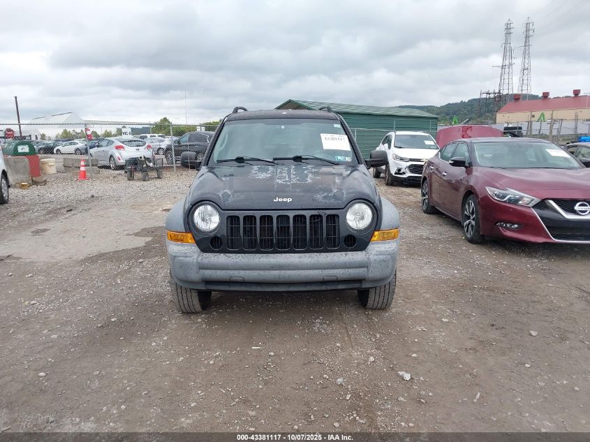 2005 Jeep Liberty Sport VIN: 1J4GL48K75W703127 Lot: 43381117