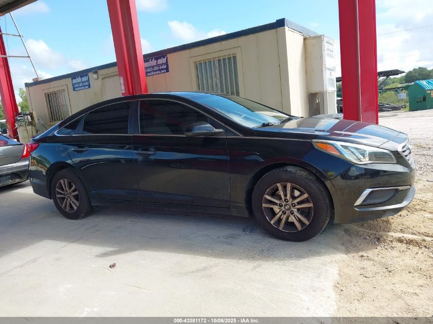 2017 Hyundai Sonata Se VIN: 5NPE24AF7HH493989 Lot: 43381172