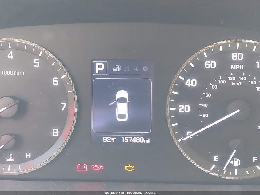 2017 Hyundai Sonata Se VIN: 5NPE24AF7HH493989 Lot: 43381172