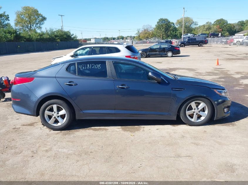 2015 Kia Optima Lx VIN: KNAGM4A70F5613122 Lot: 43381208