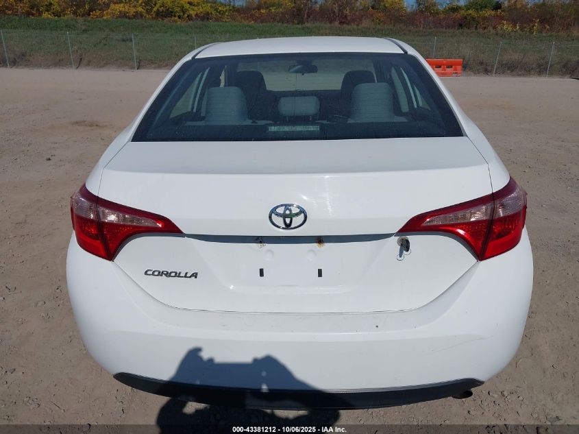 2017 Toyota Corolla L VIN: 2T1BURHE4HC752223 Lot: 43381212
