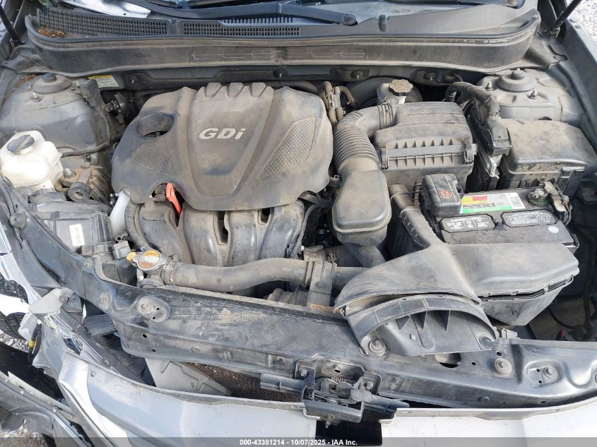 2013 Hyundai Sonata Gls VIN: 5NPEB4AC3DH519052 Lot: 43381214