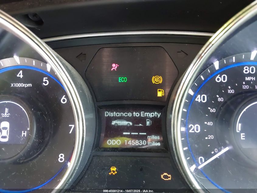 2013 Hyundai Sonata Gls VIN: 5NPEB4AC3DH519052 Lot: 43381214