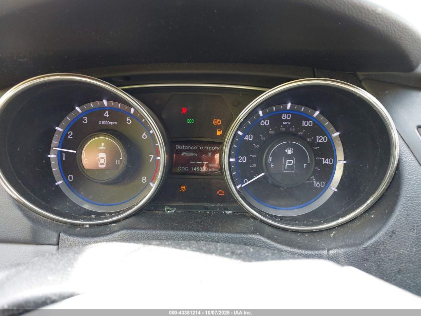 2013 Hyundai Sonata Gls VIN: 5NPEB4AC3DH519052 Lot: 43381214