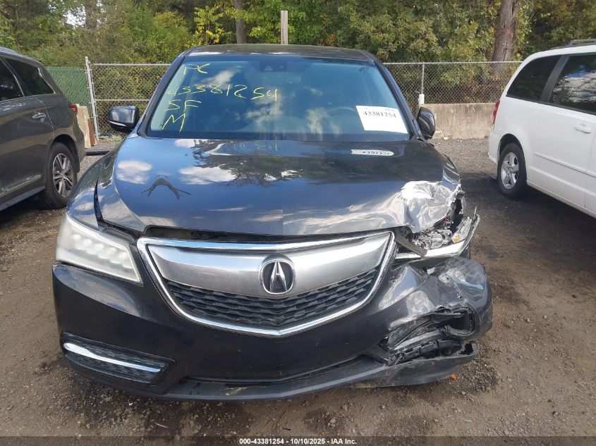 2015 Acura Mdx Technology Package VIN: 5FRYD4H42FB005506 Lot: 43381254