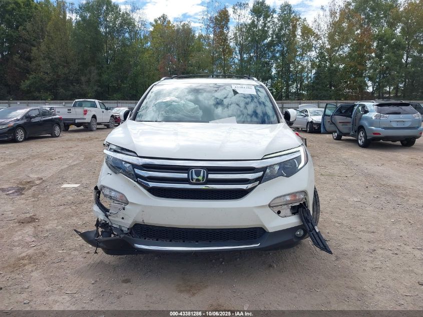 2017 Honda Pilot Elite VIN: 5FNYF6H00HB002353 Lot: 43381286