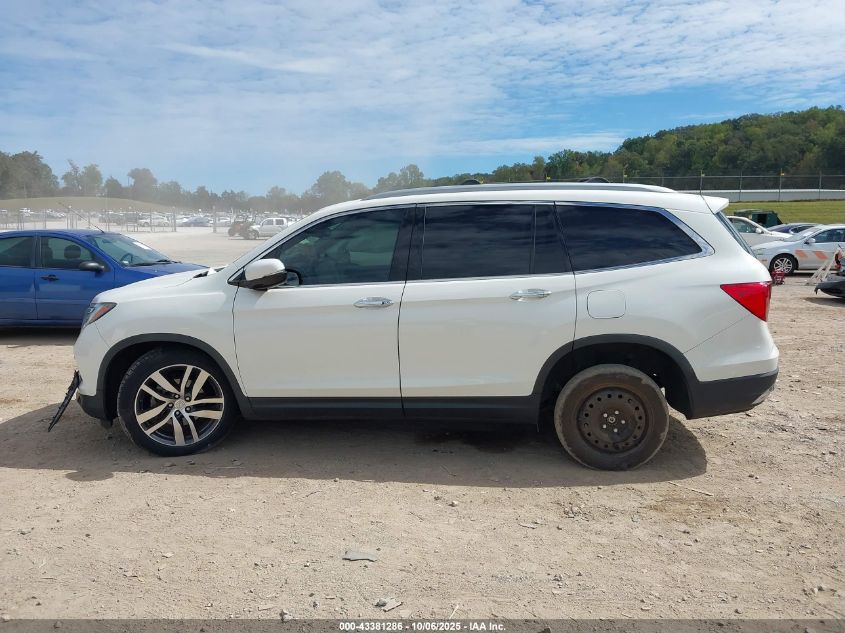 2017 Honda Pilot Elite VIN: 5FNYF6H00HB002353 Lot: 43381286