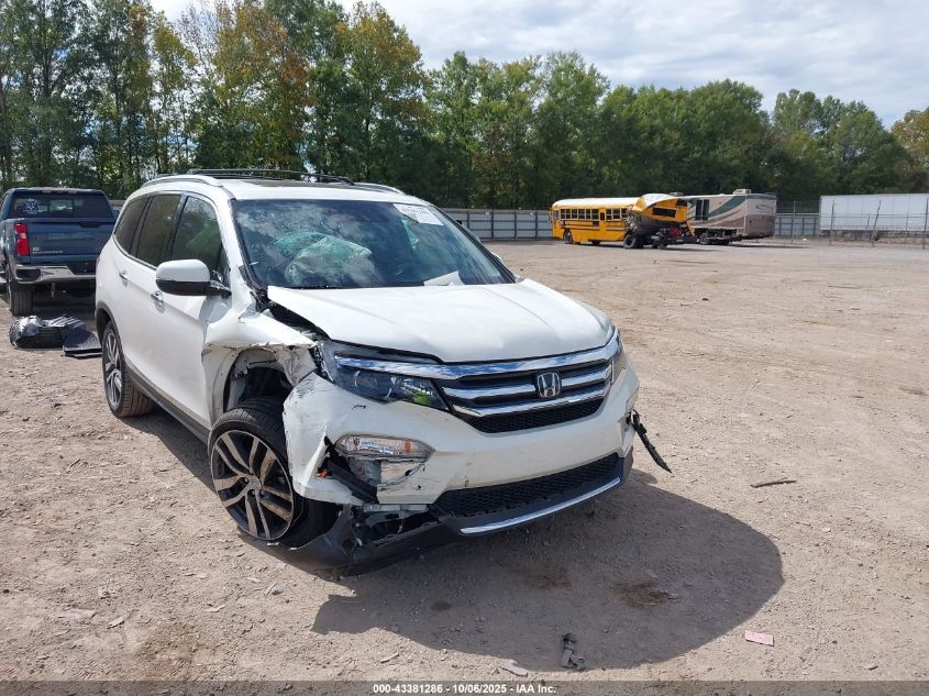 2017 Honda Pilot Elite VIN: 5FNYF6H00HB002353 Lot: 43381286