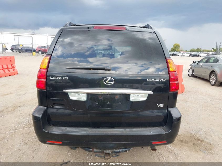 2005 Lexus Gx 470 VIN: JTJBT20X350092718 Lot: 43381327