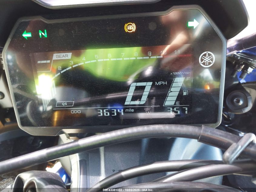 2025 Yamaha Yzfr7 VIN: JYARM38E3SA018756 Lot: 43381333