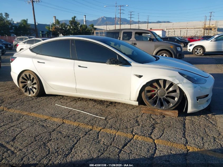 2021 Tesla Model 3 Performance Dual Motor All-Wheel Drive VIN: 5YJ3E1EC3MF001528 Lot: 43381336