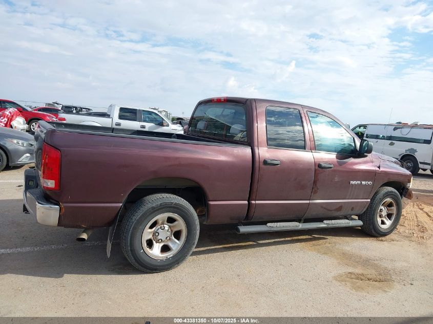 2005 Dodge Ram 1500 Slt/Laramie VIN: 1D7HA18DX5S152902 Lot: 43381350