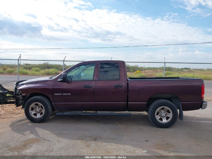 2005 Dodge Ram 1500 Slt/Laramie VIN: 1D7HA18DX5S152902 Lot: 43381350