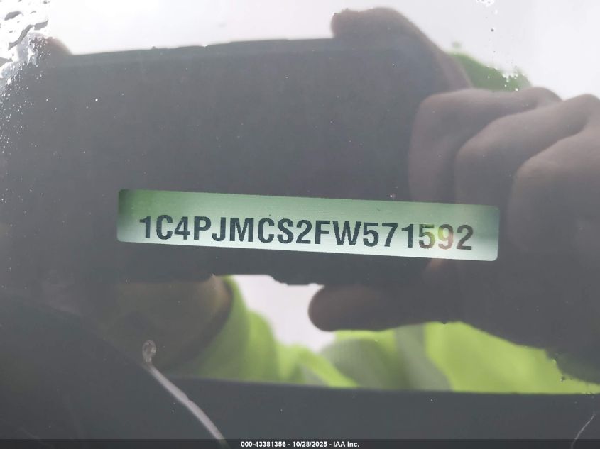 2015 Jeep Cherokee Latitude VIN: 1C4PJMCS2FW571592 Lot: 43381356