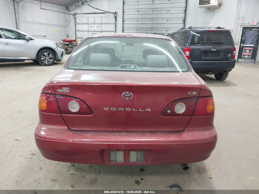 2002 Toyota Corolla Ce VIN: 2T1BR12E42C542367 Lot: 43381418