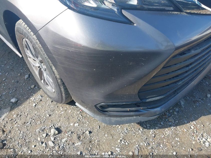 2024 Toyota Sienna Le VIN: 5TDKRKEC2RS188186 Lot: 43381451